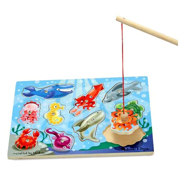 Продукт Melissa and Doug Магнитна въдица за риболов - Дървен пъзел  - 0 - BG Hlapeta